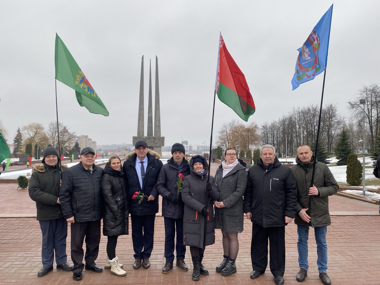 Делегация ВГМУ приняла участие в праздничном митинге в честь Дня защитников Отечества и Вооруженных Сил Республики Беларусь